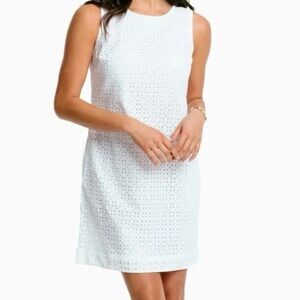 Southern Tide hazel eyelet white dress size 2